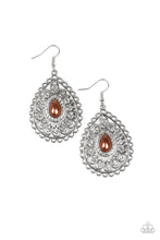 Load image into Gallery viewer, Glamour Grandeur Brown Earring Paparazzi Accessories