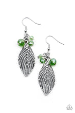 Load image into Gallery viewer, Leaf It To Fate - Green Earrings Paparazzi Accessories