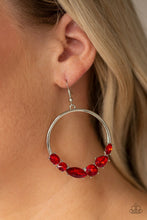 Load image into Gallery viewer, Legendary Luminescence Red Earring Paparazzi Accessories