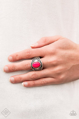 Lets Take It From The Pop Pink Ring Paparazzi Accessories