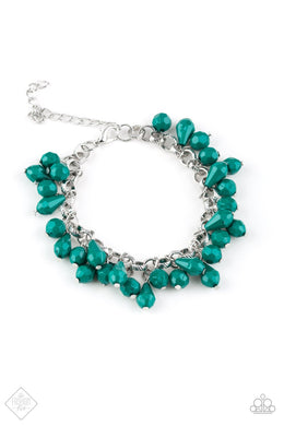 Malibu Masquerade Green Bracelet Paparazzi Accessories