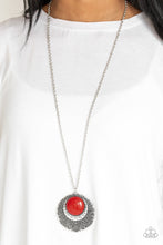 Load image into Gallery viewer, Medallion Meadow Red Necklace Paparazzi Accessories