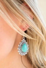 Load image into Gallery viewer, Mesa Mustang Blue Earring Paparazzi Accessories