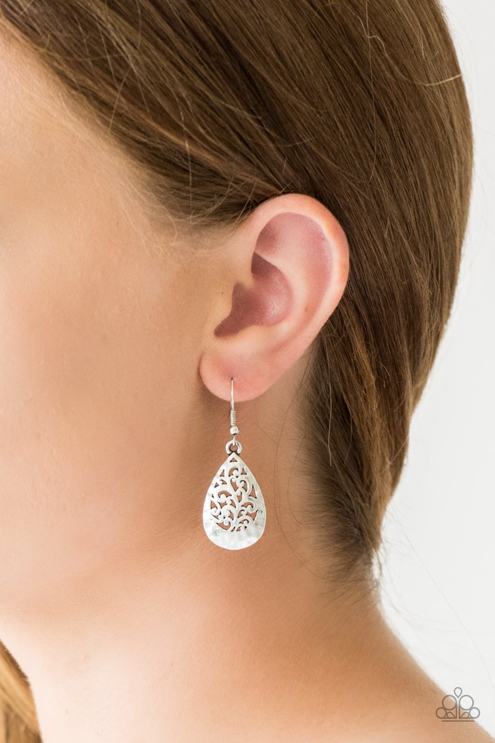 New Nouveau Silver Earring Paparazzi Accessories