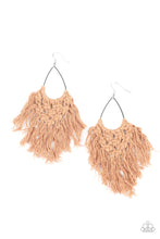 Load image into Gallery viewer, Oh Macrame, Oh My Brown Earrings Paparazzi Accessories