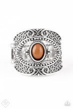 Load image into Gallery viewer, Totally Tourist Brown Ring Paparazzi Accessories