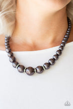 Load image into Gallery viewer, Party Pearls Black Necklace Paparazzi Accessories