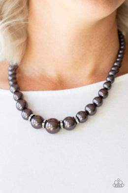 Party Pearls Black Necklace Paparazzi Accessories