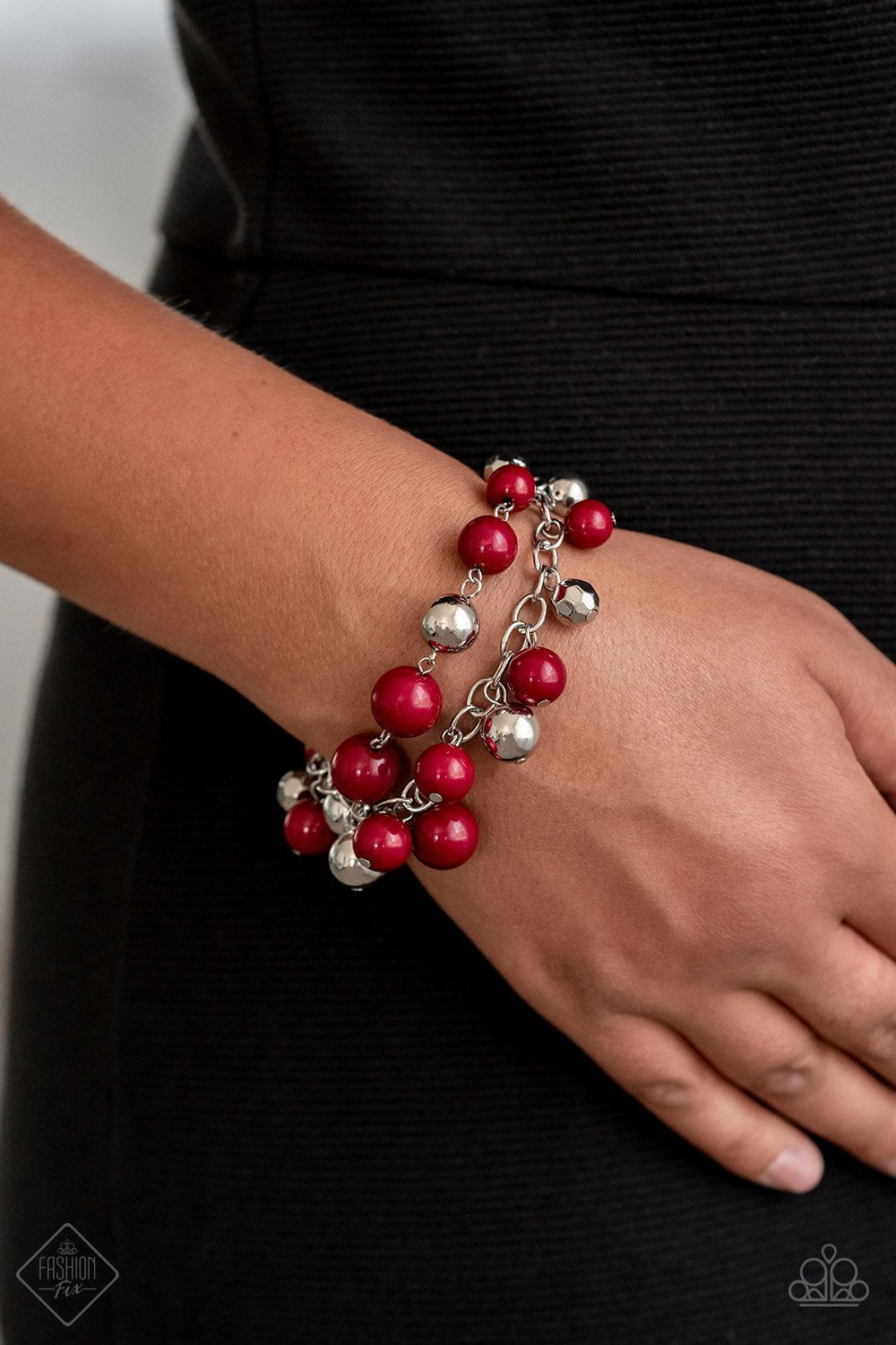 Party Posh Red Bracelet Paparazzi Accessories