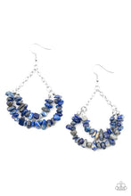 Load image into Gallery viewer, Rainbow Rock Gardens Blue Stone Earrings Paparazzi Accessories