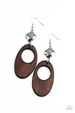 Load image into Gallery viewer, Retro Reveal Brown Earring Paparazzi Accessories