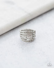 Load image into Gallery viewer, Blinding Brilliance White Rhinestone Ring Paparazzi Accessories