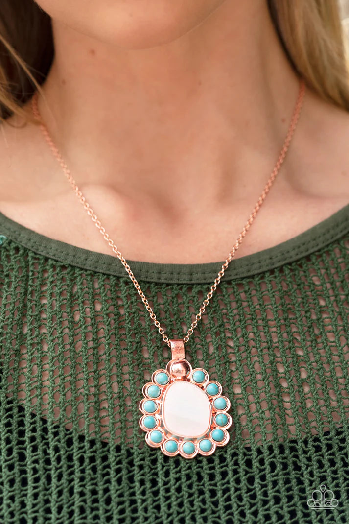 Sahara Sea Copper Necklace Paparazzi Accessories