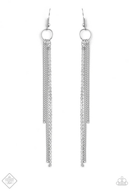 7 Days A Sleek White Earring Paparazzi Accessories