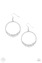 Load image into Gallery viewer, Self-Made Millionaire White Earrings Paparazzi Accessories