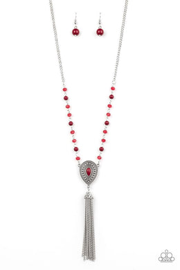 Soul Quest - Red Necklace Paparazzi Accessories