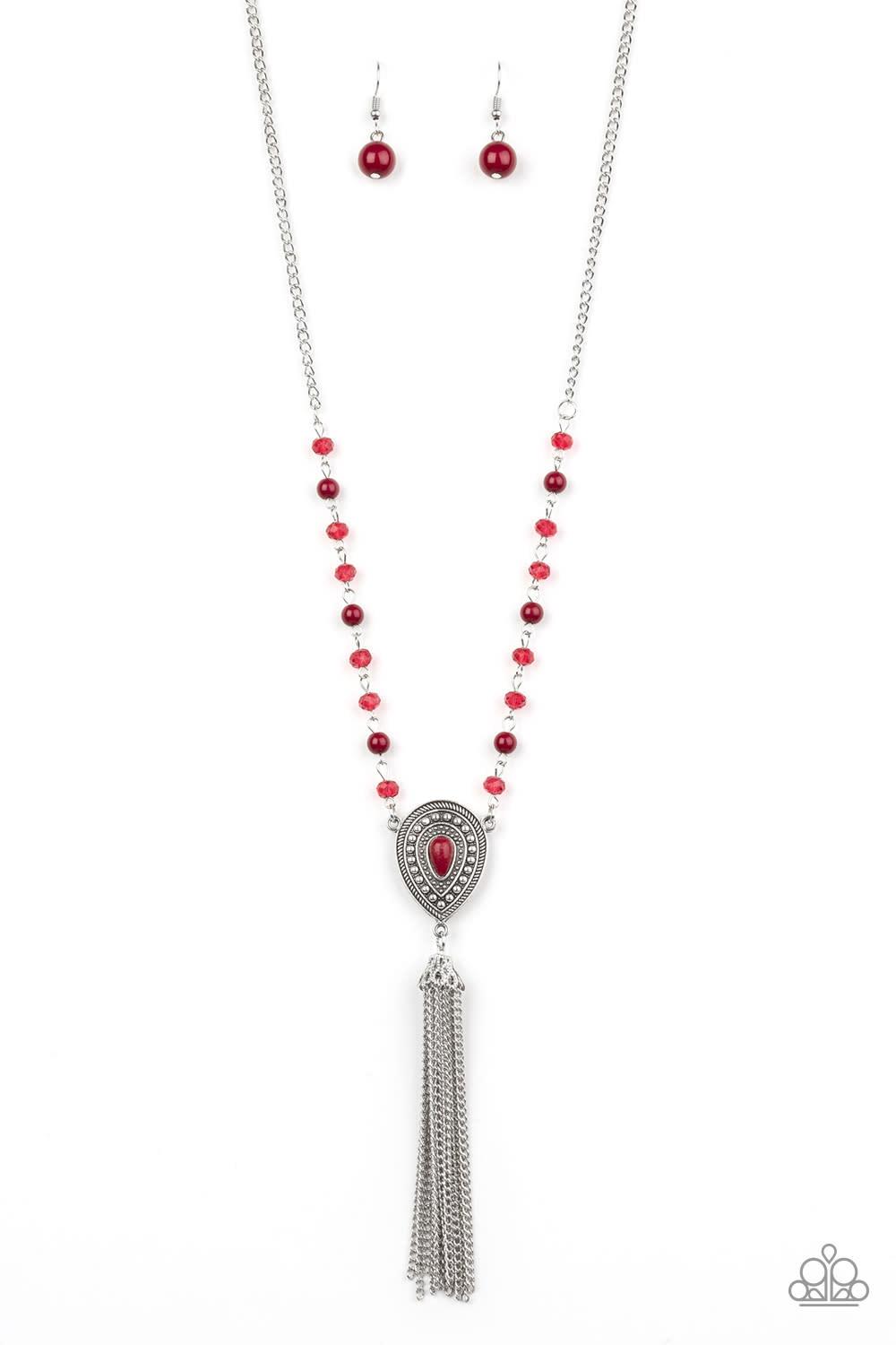Soul Quest - Red Necklace Paparazzi Accessories