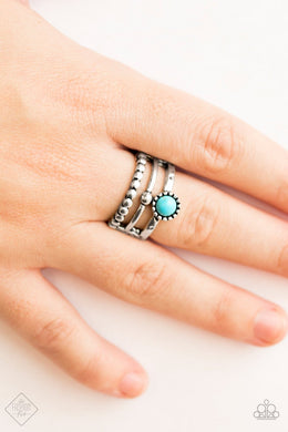 Summer Retreat Blue Ring Paparazzi Accessories