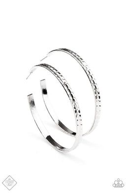 Tread All About It Silver Earring Paparazzi Accessories