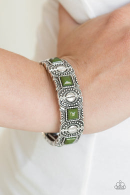 Tribal Trailblazer Green Bracelet Paparazzi Accessories
