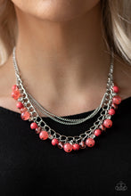 Load image into Gallery viewer, Wait and See Orange Necklace Paparazzi Accessories
