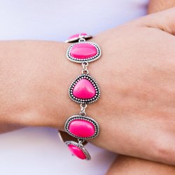 Vividly Vixen Pink Bracelet Paparazzi Accessories