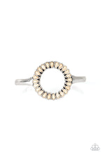Load image into Gallery viewer, Divinely Desert - White Stone Cuff Bracelet Paparazzi Accessories