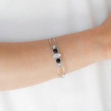 Load image into Gallery viewer, Guest Of A Guest Black Cuff Bracelet Paparazzi Accessories