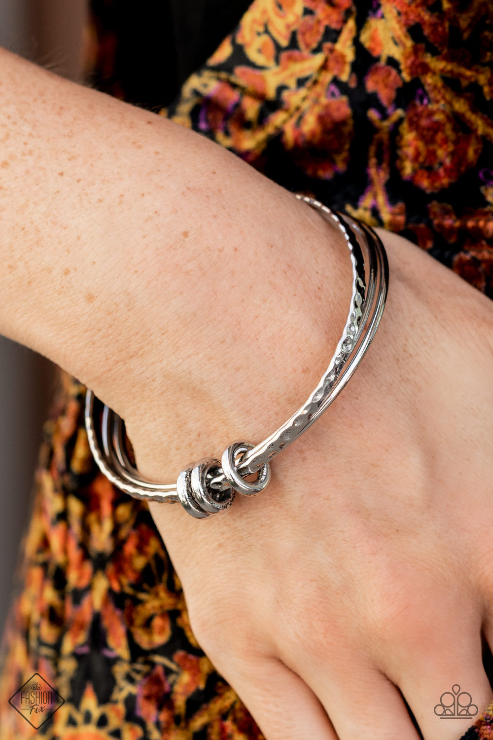 Bauble Bash Silver Bangle Bracelets Paparazzi Accessories
