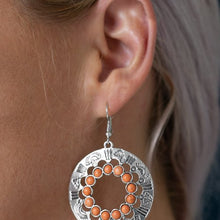 Load image into Gallery viewer, Organically Omega Orange Earring Paparazzi Accessories