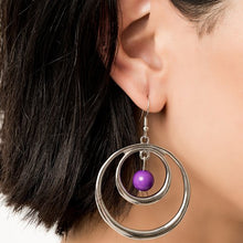 Load image into Gallery viewer, Diva Pop Purple Earring Paparazzi Accessories