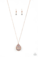 Load image into Gallery viewer, Come of Ageless Copper Rhinestone Necklace Paparazzi Accessories
