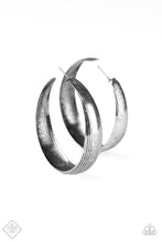 Load image into Gallery viewer, Desert Wanderings Silver Hoop Earring Paparazzi Accessories