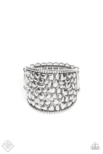 Load image into Gallery viewer, Dotted Decorum Silver Ring Paparazzi Accessories