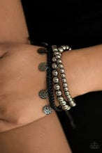 Load image into Gallery viewer, Seafaring Adventure Black Gunmetal Bracelet Paparazzi Accessories