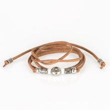 Load image into Gallery viewer, Find Your Way White Leather Bracelet Paparazzi Accessories