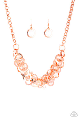 Ringing In The Bling - Copper Necklace Paparazzi Accessories