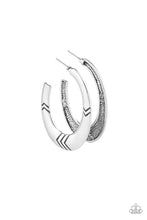 Load image into Gallery viewer, Tribe Pride Silver Hoop Earring Paparazzi Accessories