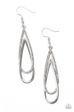 Reign Storm Silver Earring Paparazzi Accessories