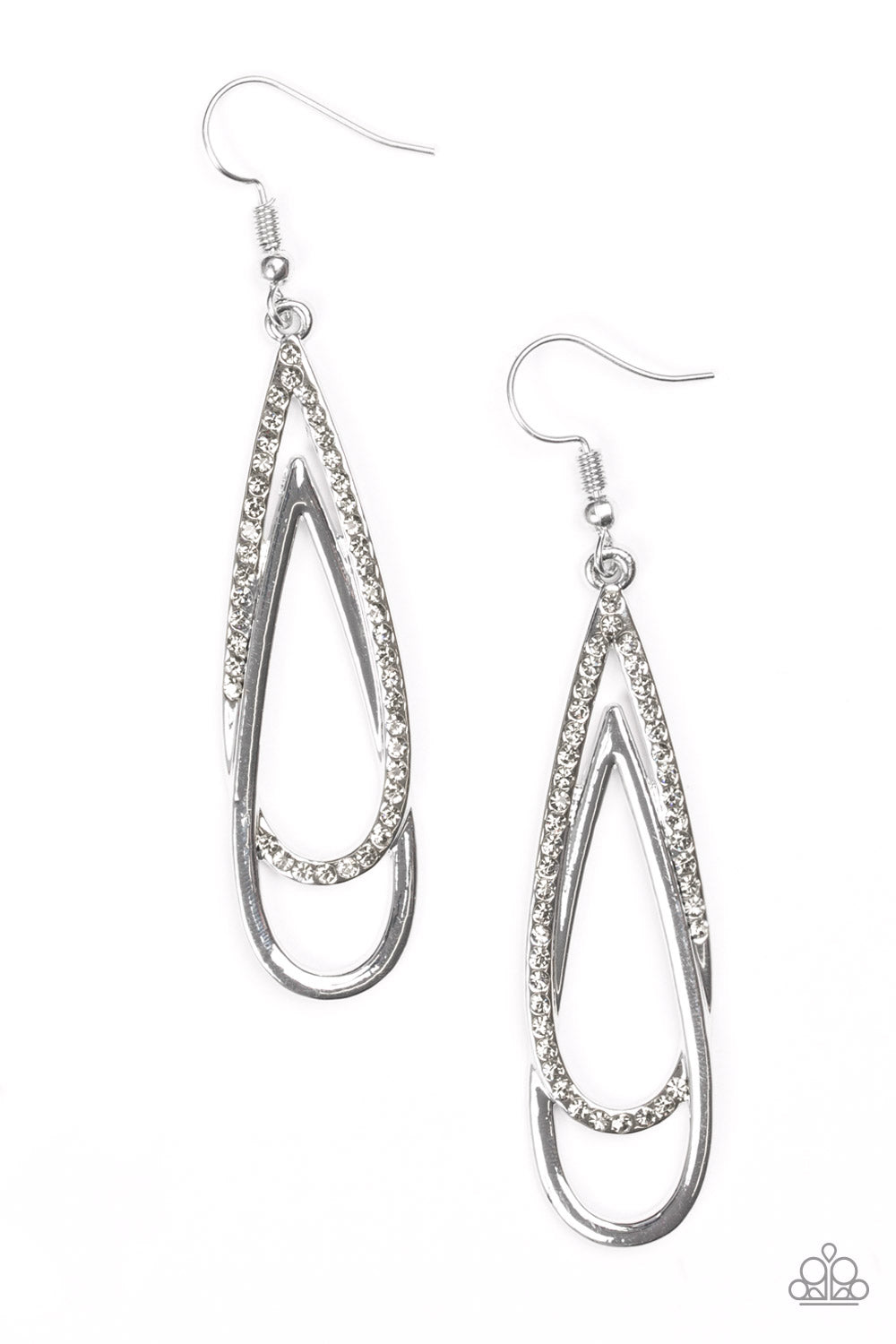 Reign Storm Silver Earring Paparazzi Accessories