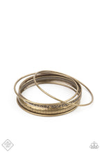 Load image into Gallery viewer, Get Into Gear Brass Bracelet Paparazzi Accessories