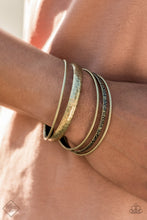 Load image into Gallery viewer, Get Into Gear Brass Bracelet Paparazzi Accessories
