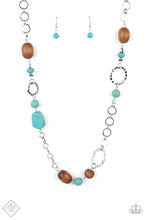 Load image into Gallery viewer, Prairie Reserve Blue Necklace Paparazzi Accessories
