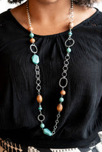Load image into Gallery viewer, Prairie Reserve Blue Necklace Paparazzi Accessories