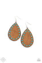 Load image into Gallery viewer, Rustic Refuge Blue Earring Paparazzi Accessories