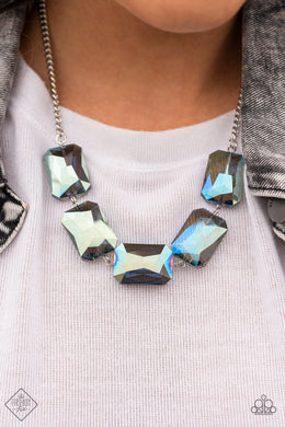 Heard It On The Heir Waves Blue Necklace Paparazzi Accessories