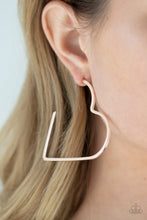 Load image into Gallery viewer, I HEART a Rumor Rose Gold Earring Paparazzi Accessories