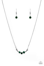 Load image into Gallery viewer, Sparkling Stargazer Green Necklace Paparazzi Accessories