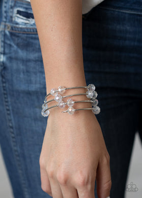 Dreamy Demure White Bracelet Paparazzi Accessories