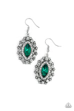 Load image into Gallery viewer, Long May She Reign Green Earring Paparazzi Accessories